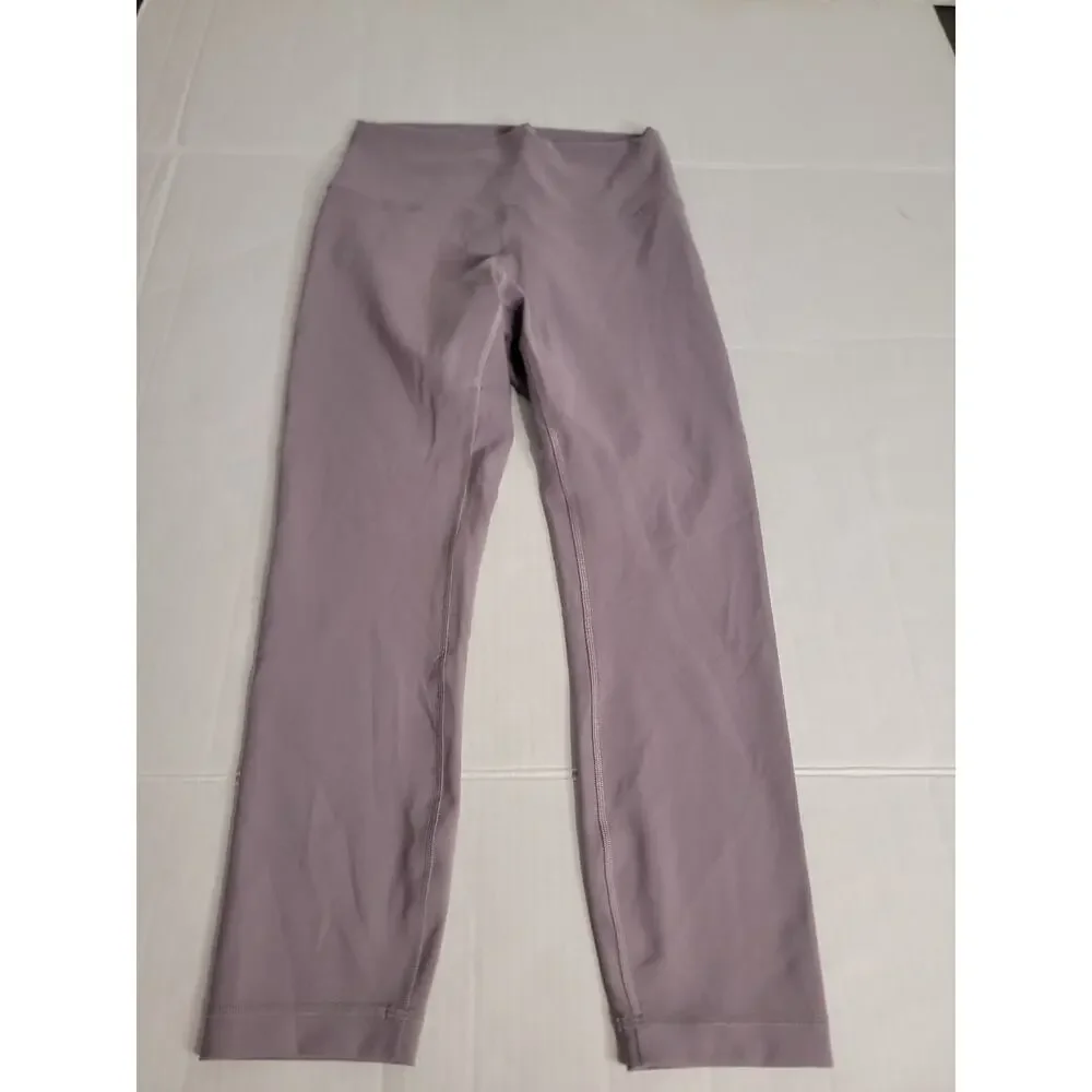 Lululemon Leggings Sz 8 Wunder Train High-Rise Crop Lavender 23